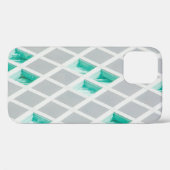 Groene, witte, en grijze illustratie Case-Mate iPhone case (Achterkant (horizontaal))