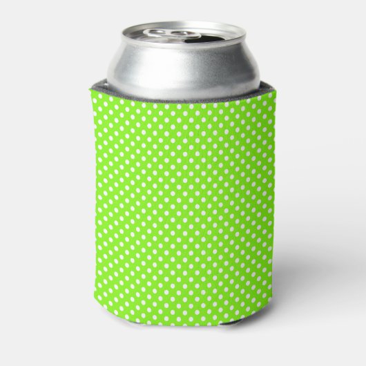 groene , witte en groene haarpunten blikjeskoeler (Blikje Achterkant)