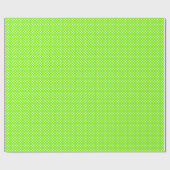 groene , witte en groene haarpunten cadeaupapier (Vlak)