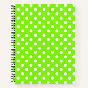 groene , witte en groene haarpunten notitieboek