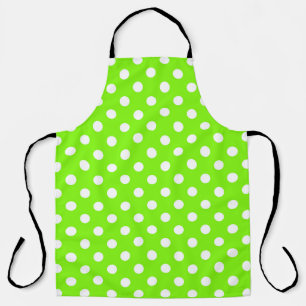 groene , witte en groene haarpunten schort