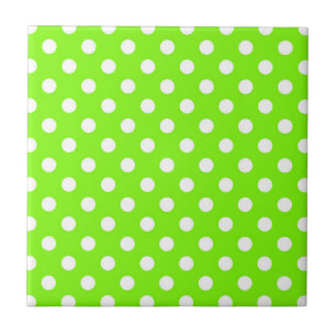 groene , witte en groene haarpunten tegeltje