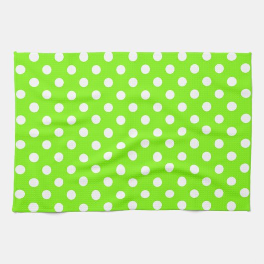 groene , witte en groene haarpunten theedoek (Horizontaal)