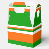 Groene, witte en Oranje strepen Bedankdoosjes (Geopend)