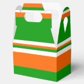 Groene, witte en Oranje strepen Bedankdoosjes (Geopend)