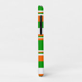 Groene, witte en Oranje strepen Case-Mate iPhone Case (Achterkant/links)