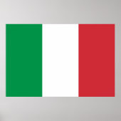 Groene witte en rode Italiaanse vlag Poster (Voorkant)