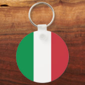 Groene witte en rode Italiaanse vlag Sleutelhanger (Voorkant)
