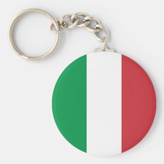 Groene witte en rode Italiaanse vlag Sleutelhanger (Voorkant)