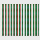 Groene, witte en rode kerstfeestdagen cadeaupapier (Vlak)