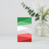 Groene witte en rode kleurenstapels visitekaartje (Staand voorkant)