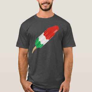 Groene Witte en Rode Raket Popsicle T-shirt