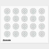Groene witte gecheckte cadeautjes Labels (Vel)