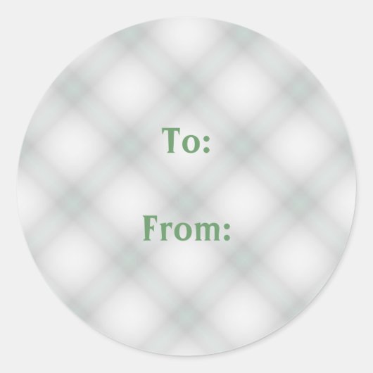 Groene witte gecheckte cadeautjes Labels (Voorkant)