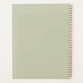 Groene Witte Gele Narcis Bloem Planner (Achterkant)
