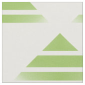 Groene witte geo-driehoekspatroon stof (Close Up)
