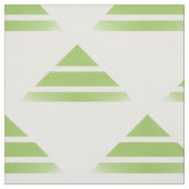 Groene witte geo-driehoekspatroon stof (Swatch)