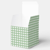 Groene & Witte Geruite Favorietengeschenkdoos Bedankdoosjes (Geopend)