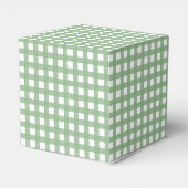 Groene & Witte Geruite Favorietengeschenkdoos Bedankdoosjes (Achterkant)