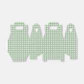 Groene & Witte Geruite Gable Favor Gift Box Bedankdoosjes (Uitgevouwen)