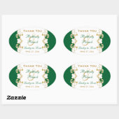 Groene, witte, gouden Sticker met schuifwiel (Vel)