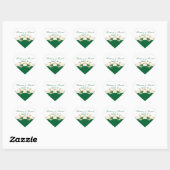 Groene, witte, gouden Sticker met schuifwiel (Vel)