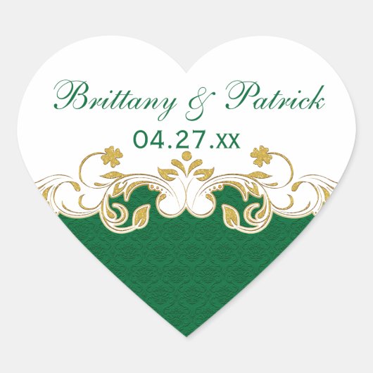 Groene, witte, gouden Sticker met schuifwiel (Voorkant)