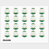 Groene, witte, gouden Sticker met schuifwiel (Vel)