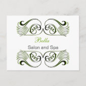 Groene witte grafische kaart (Voorkant)