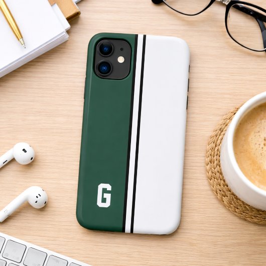 Groene & Witte Hogeschoolkleuren  Case-Mate iPhone Case
