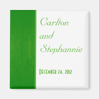 Groene/Witte Houten Magneet van het Korrelhuwelijk