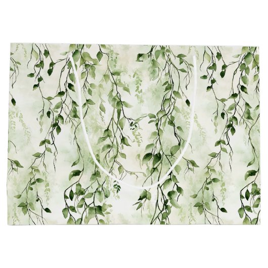 Groene Witte Ivy verlaat Verjaardag van het Wilde  Groot Cadeauzakje (Achterkant)