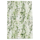 Groene Witte Ivy verlaat Verjaardag van het Wilde  Medium Cadeauzakje (Voorkant)