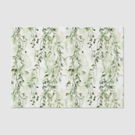 Groene Witte Ivy verlaat Verjaardag van het Wilde  Tissuepapier