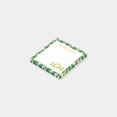 Groene & Witte Lente Madeliefjes & Klimop Persoonl Post-it® Notes (Schuin)