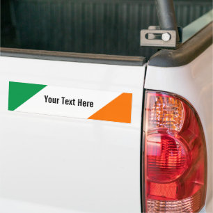 Groene witte Oranje strepen Bumpersticker