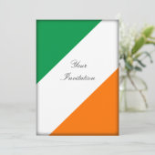 Groene witte Oranje strepen Kaart (Staand voorkant)