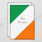 Groene witte Oranje strepen Kaart (Voorkant / Achterkant)