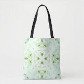 Groene witte  pasteipastei tote bag (Voorkant)