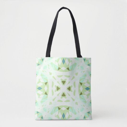 Groene witte  pasteipastei tote bag (Voorkant)