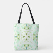 Groene witte  pasteipastei tote bag (Achterkant)