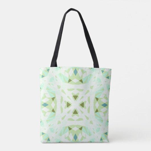 Groene witte  pasteipastei tote bag (Achterkant)