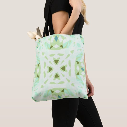 Groene witte  pasteipastei tote bag (Dichtbij)