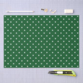 Groene witte polka stippen vakantie tissuepapier (Craft)