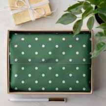 Groene witte polka stippen vakantie