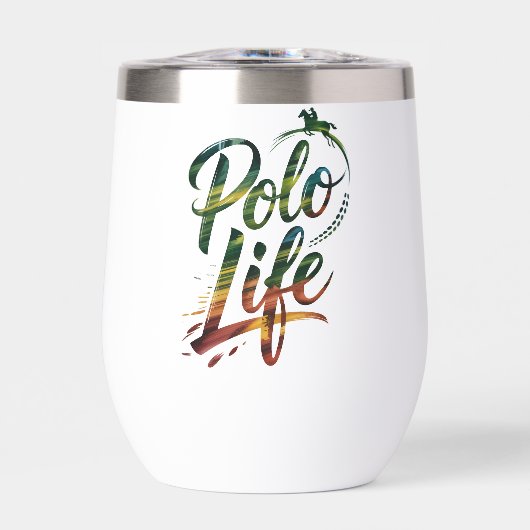 Groene Witte Polo Leven Typografie (Voorkant)
