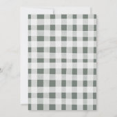 Groene Witte Pompoen Jongen Eerste Verjaardag Kaart (Achterkant)