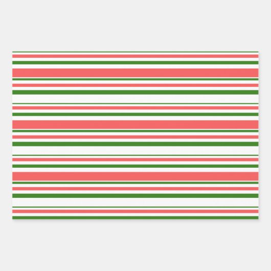 Groene, witte, rode kerst met glans gekleurde patr inpakpapier vel (Voorkant 3)