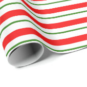 Groene, witte, rode, rode Kerstmis geïnspireerd Cadeaupapier (Rol Hoek)