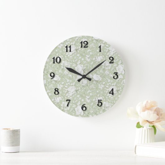Groene Witte Romantische Bloemrijke Bruidsdouche Grote Klok (Huis)